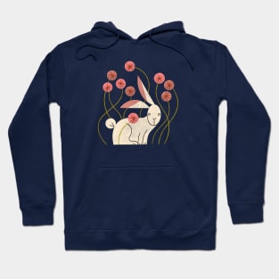 Rabbit and Wildflowers Hoodie